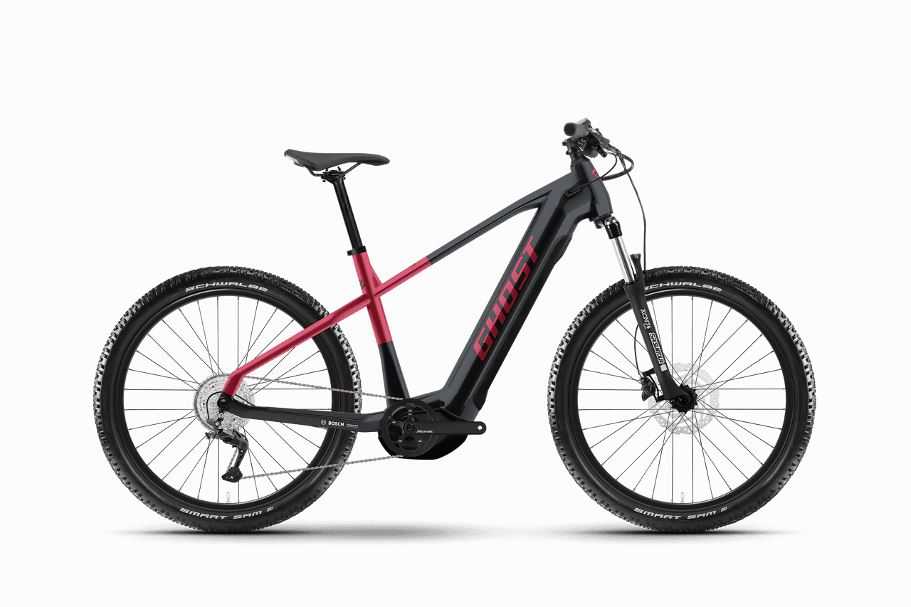 GHOST E-TERU UNIVERSAL black / metallic rust red - glossy