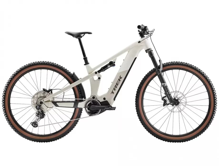 TREK Powerfly FS+ 6 Gen 4 2026 White'Buff Beige