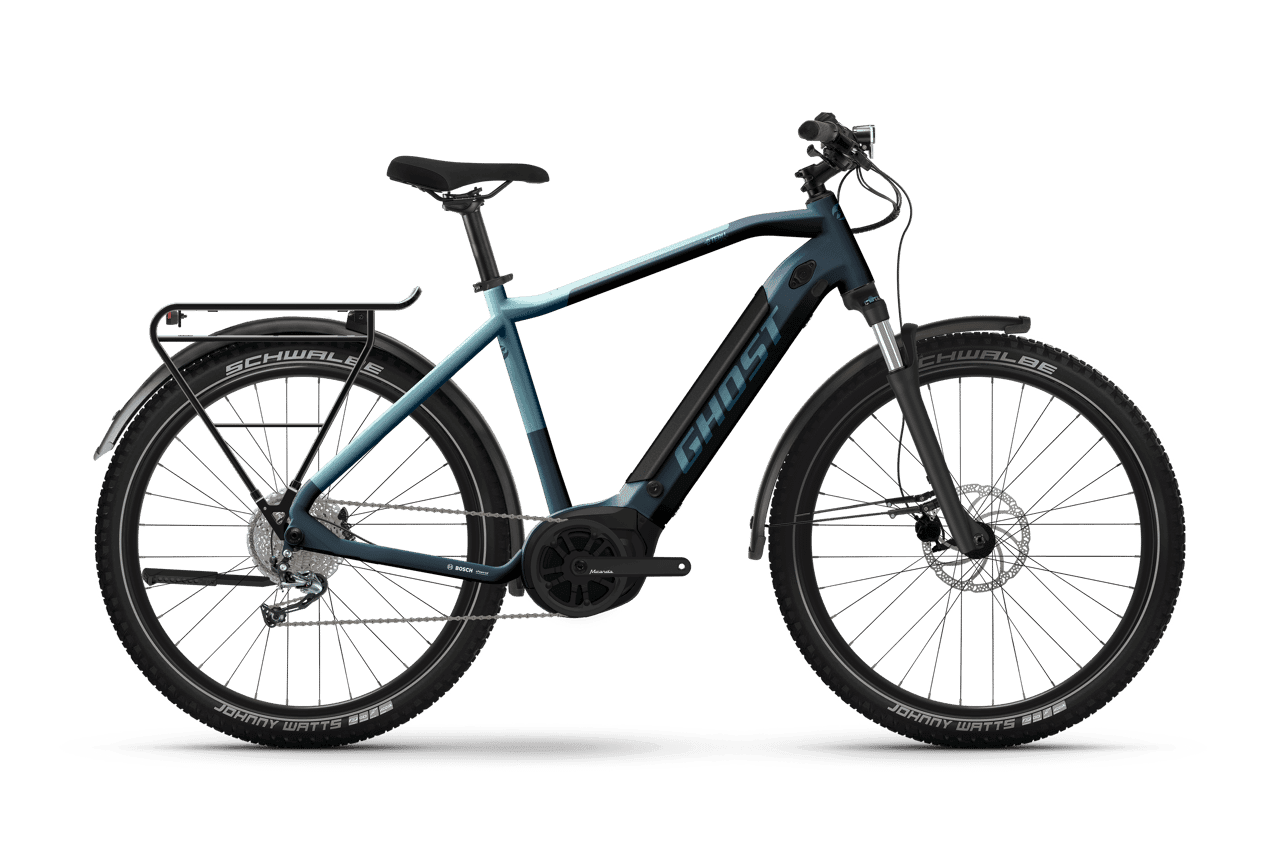 GHOST E-TERU ESSENTIAL EQ dark gray/met. light blue – glossy