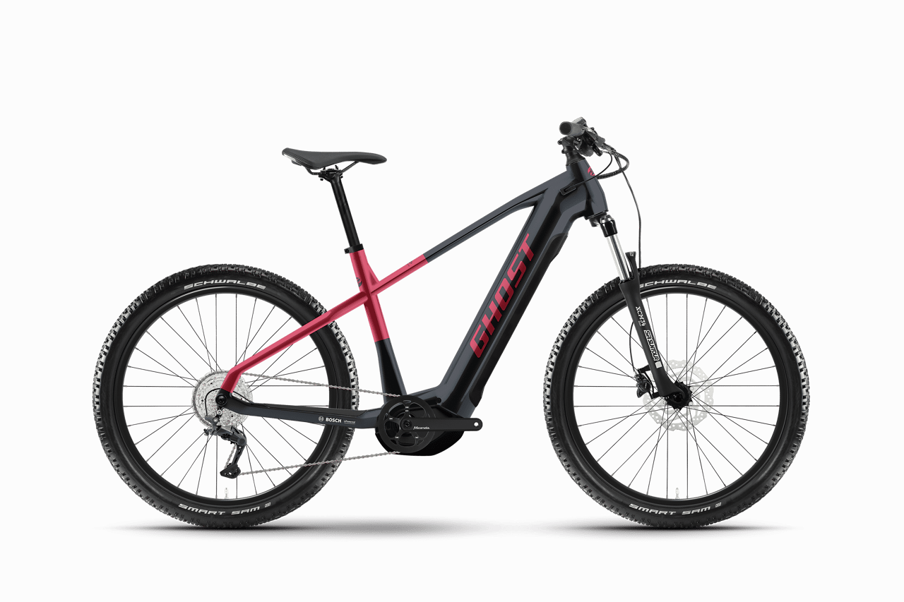 GHOST E-TERU UNIVERSAL black / metallic rust red - glossy