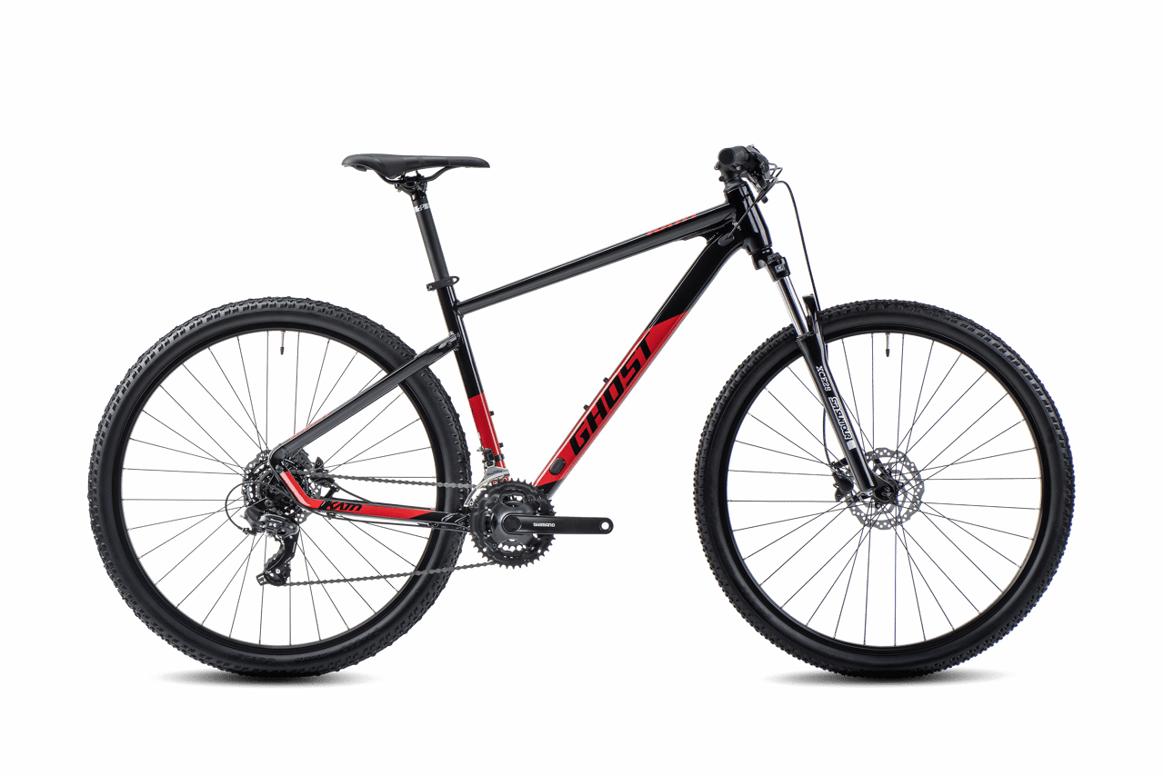 GHOST KATO 29  black/riot red - glossy