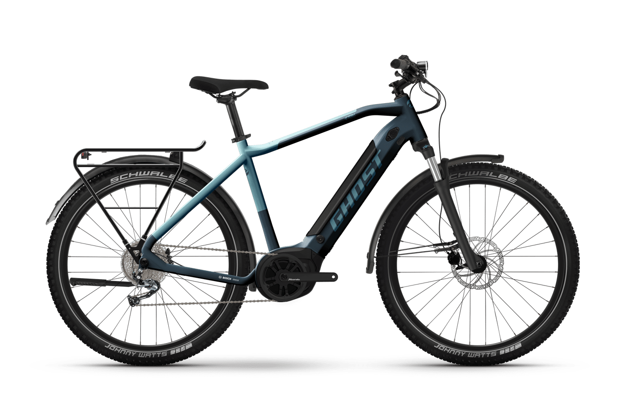 GHOST E-TERU ESSENTIAL EQ dark gray/met. light blue – glossy